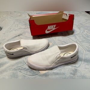Nike White Slip-On Shoes